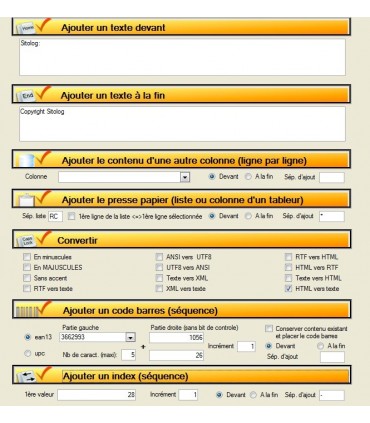  MagicEdit- fusion de colonnes, générateur de codes bares, convertisseur, génération de séries, ajout en masse de textes 