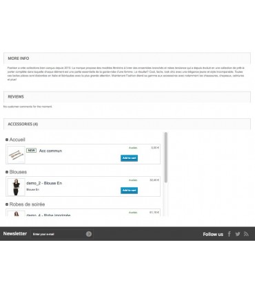 Module Prestashop:  Prestashop Module : Super Accessories Tab