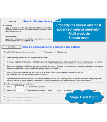 The fastest and most advanced product combinations