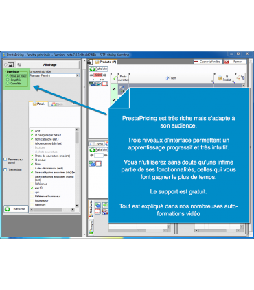 Apprentissage facile et progressif