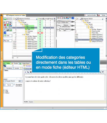 PrestaCatégories modification des catégories directement dans les tables ou en mode fiche