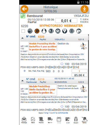 PrestaOrders gestion des commandes PrestaShop