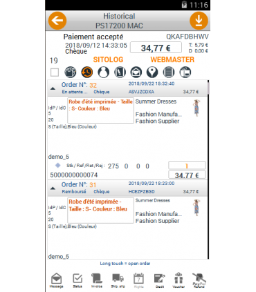 PrestaOrders to manage PrestaShop orders, carts and customers