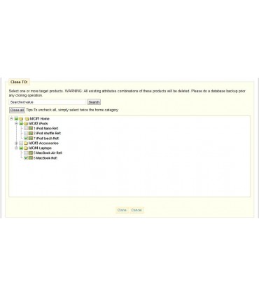 Module Prestashop: Combinations Cloning 