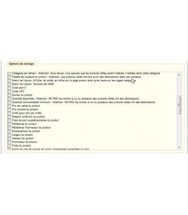 Module Prestashop: Clonage du contenu des produits