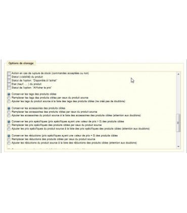 Module Prestashop: Clonage du contenu des produits