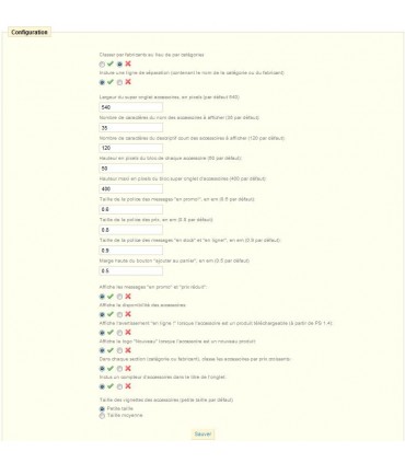 Module Prestashop: Super Onglet Accessoires