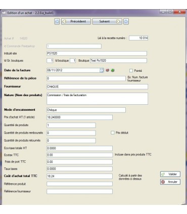 AutoPresta: Accounting book for French auto-entrepreneurs using Prestashop