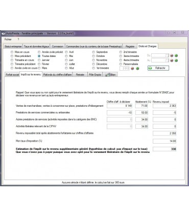 AutoPresta: Accounting book for French auto-entrepreneurs using Prestashop
