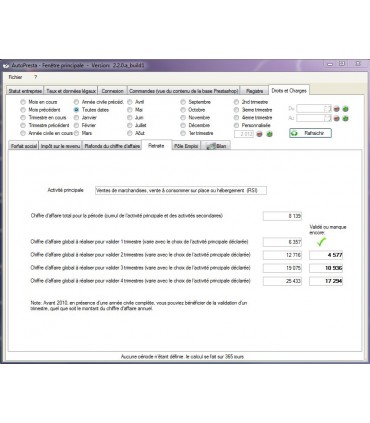 AutoPresta: Accounting book for French auto-entrepreneurs using Prestashop