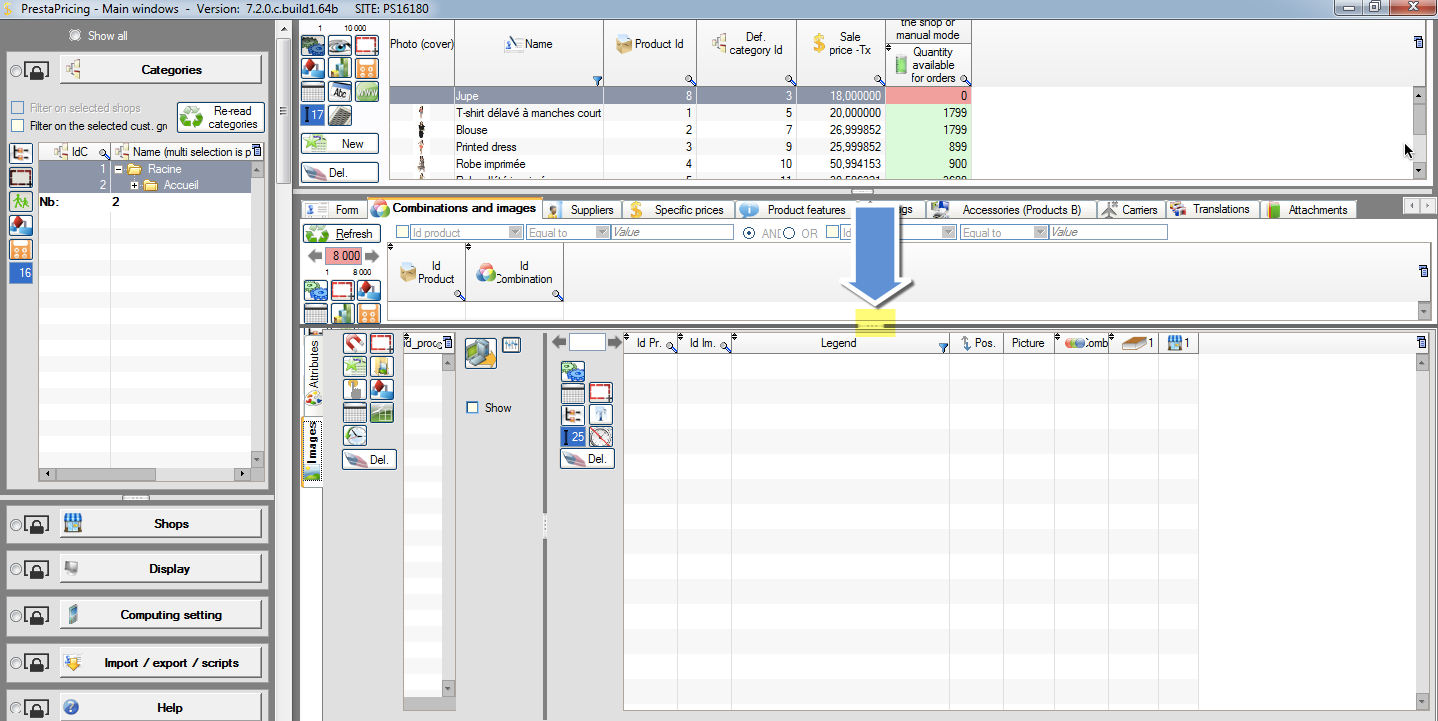 How to reset separators to their default position in PrestaPricing and PrestaCategories