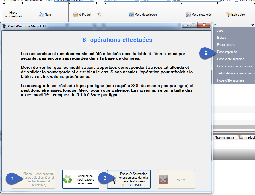 Comment copier le nom de ses produits dans le champs Balise Titre dans PrestaPricing et PrestaCatégorie?