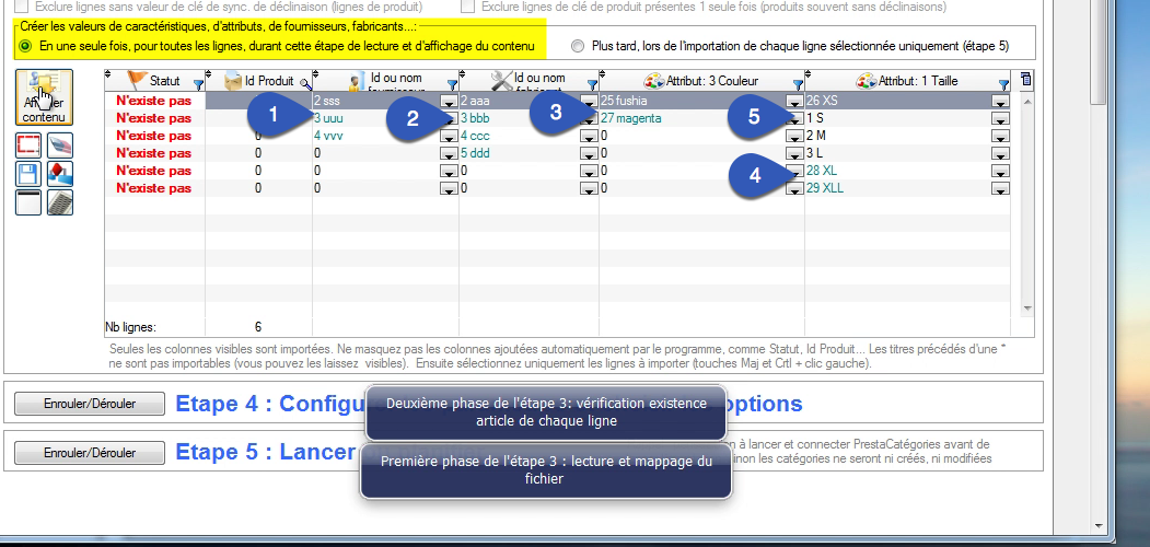Import window of an Excel file in PrestaPricing