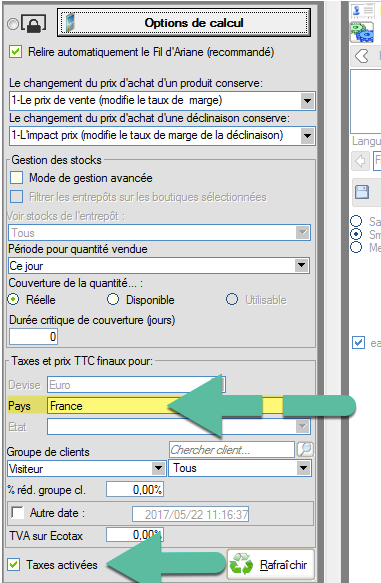 Comment afficher les bons prix TTC dans PrestaPricing?