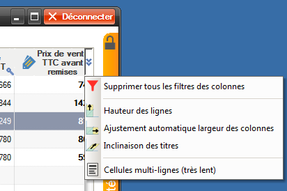 Nouveau bouton d'actions groupées