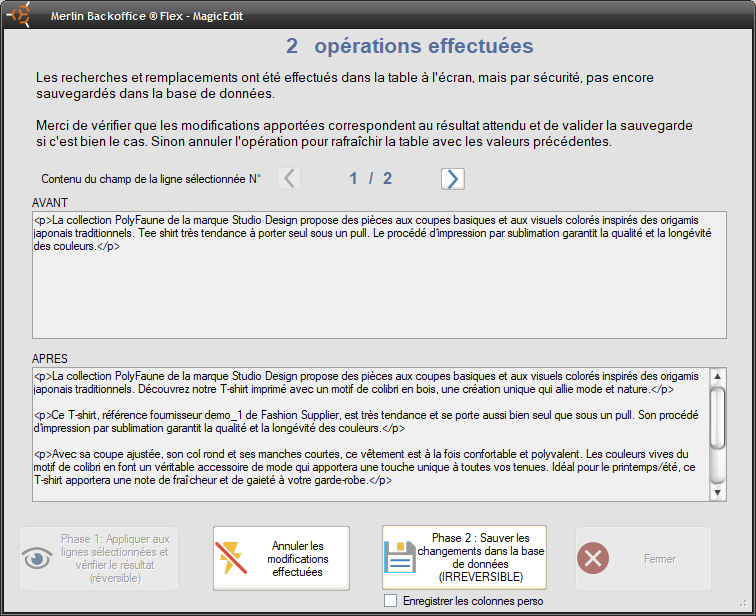 Vérification de la qualité de la réponse de ChatGPT ligne par ligne