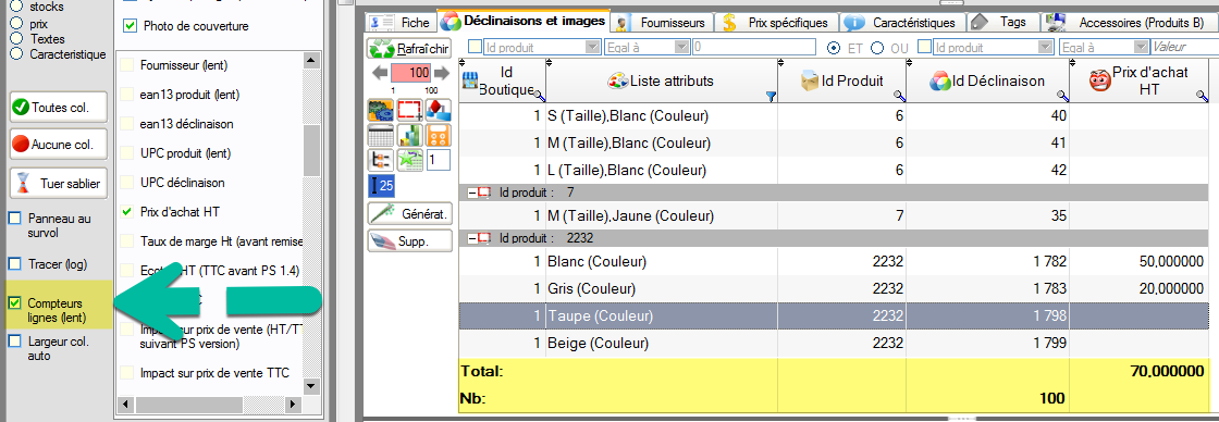 Compteur de lignes