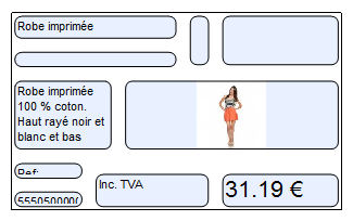 Labels with large internal margins
