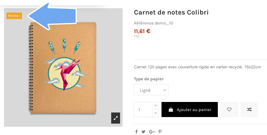 Affichage du bandeau Promo !