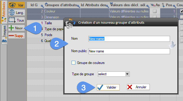 How to add a new PrestaShop attribute