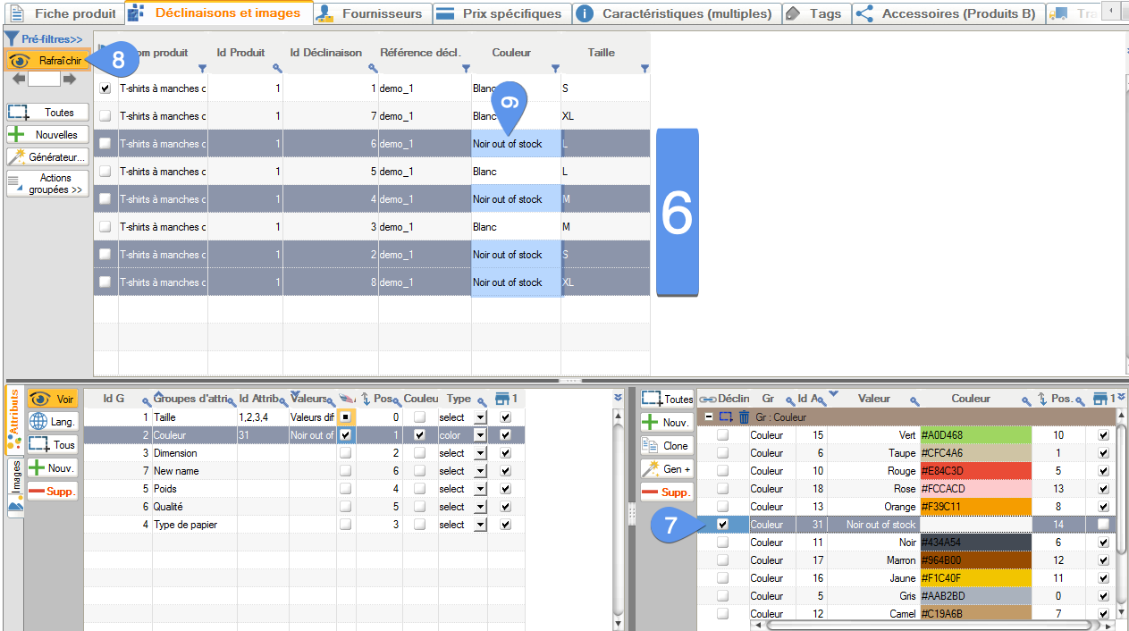 Declinations deactivated but not deleted