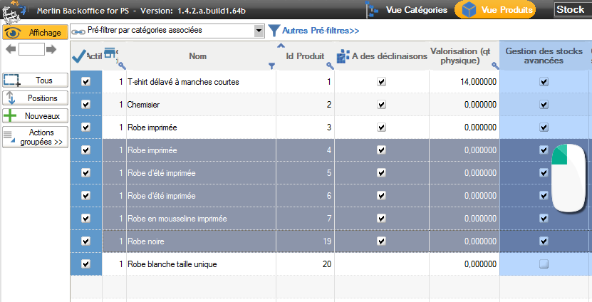 Enable advanced inventory management for a product group