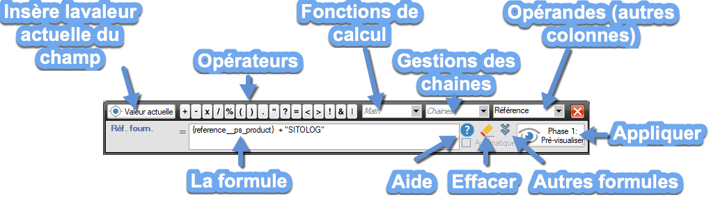 Interface de MagicFormula
