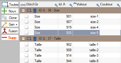 Les attributs en double ont été supprimés